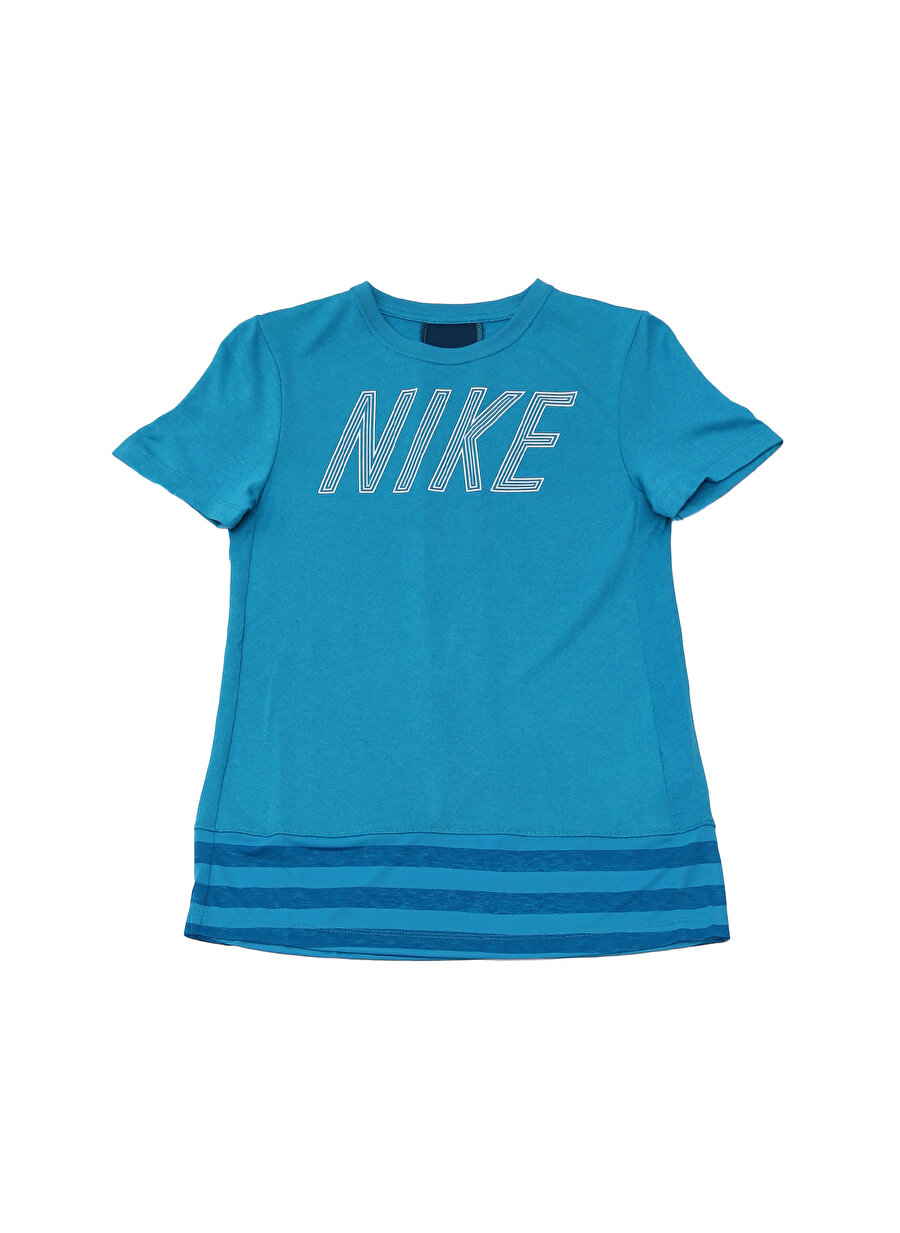 M Kadın Mavi Nike T-Shirt Çocuk Giyim T-shirt