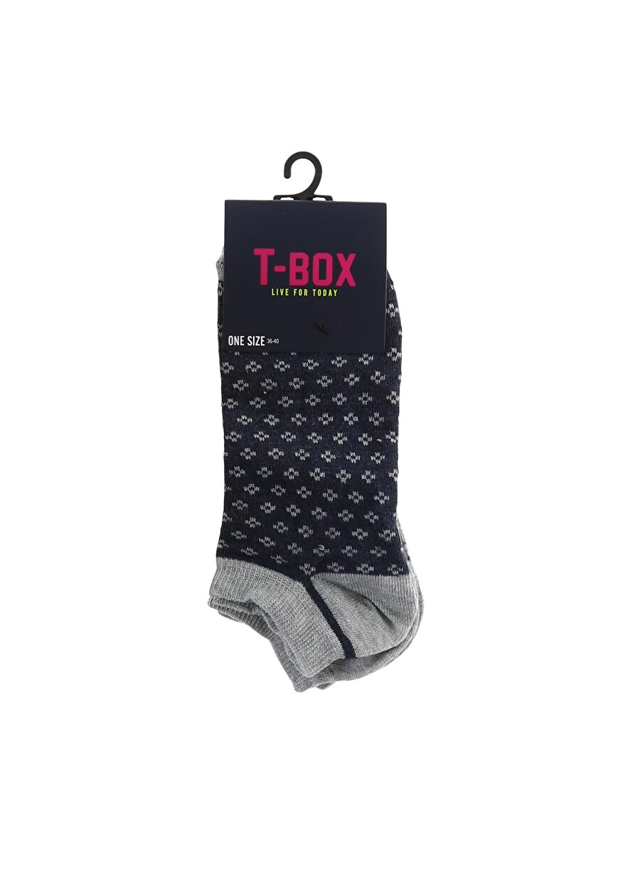 T-Box 2`Li Lacivert Soket Çorap