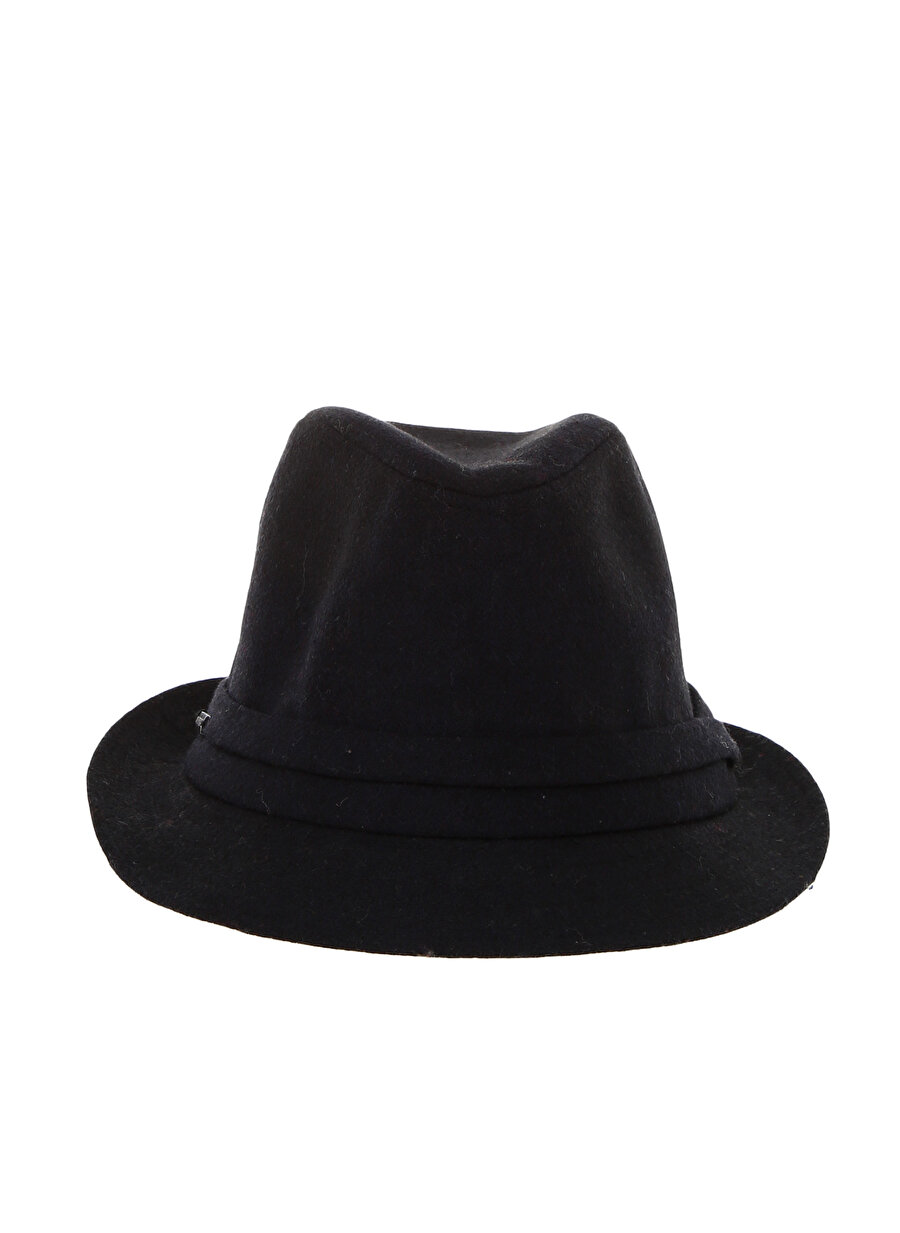 Standart Siyah Bay Şapkaci Fötr Erkek Aksesuar ŞapkaKasket