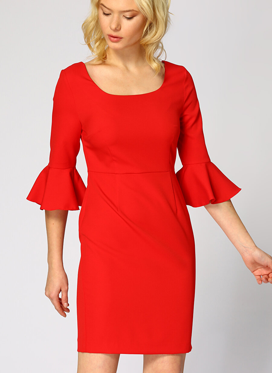 36 Kırmızı Random Elbise Kadın Giyim