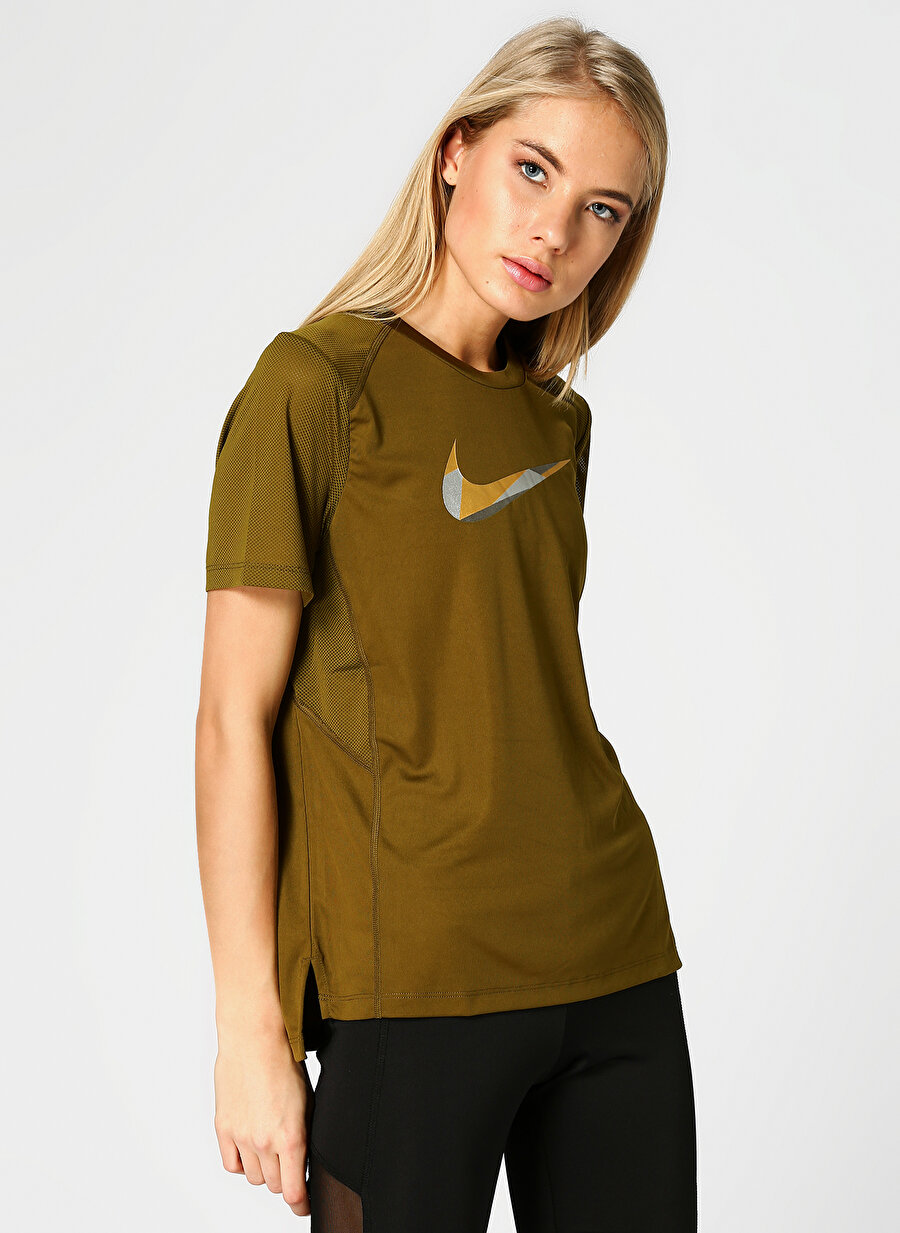 XS Yeşil Nike T-Shirt Spor Kadın Giyim T-shirt