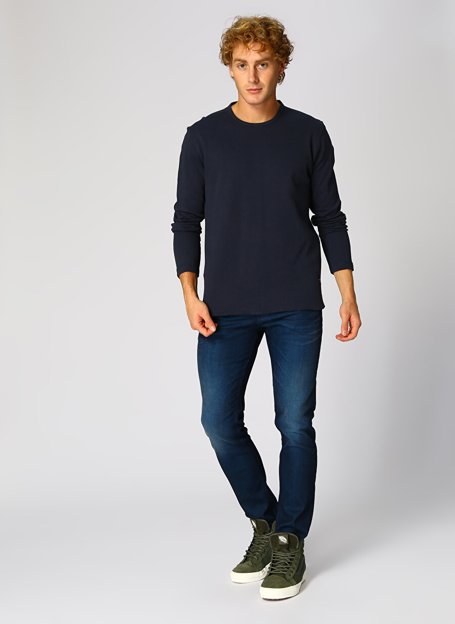 XL Mavi Only amp; Sons & Kapüşonlu Gri Sweatshirt Spor Erkek Giyim