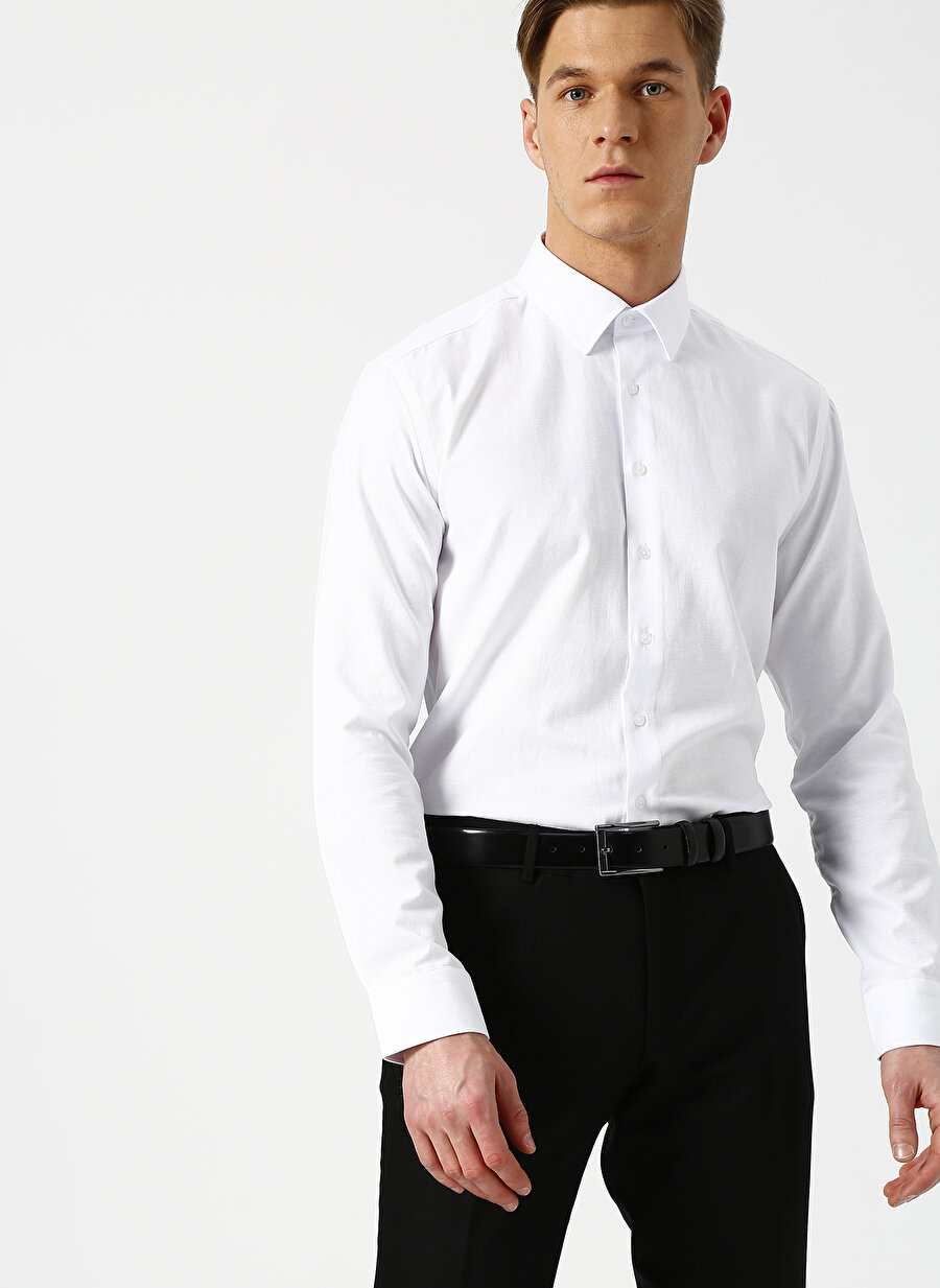 2XL Beyaz Fabrika Gömlek Erkek Giyim