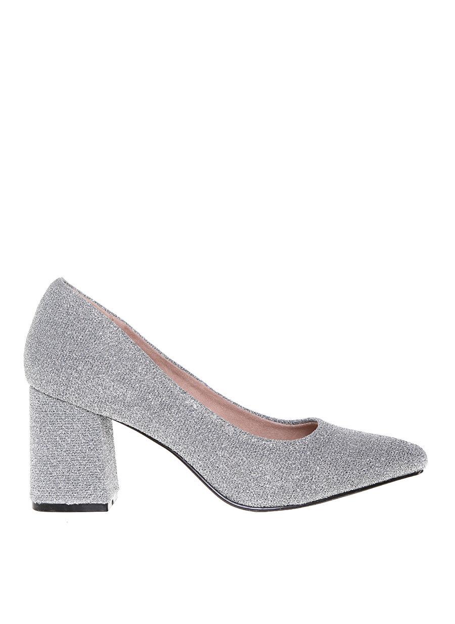 40 Gümüş Vero Moda Topuklu Ayakkabı Çanta Kadın
