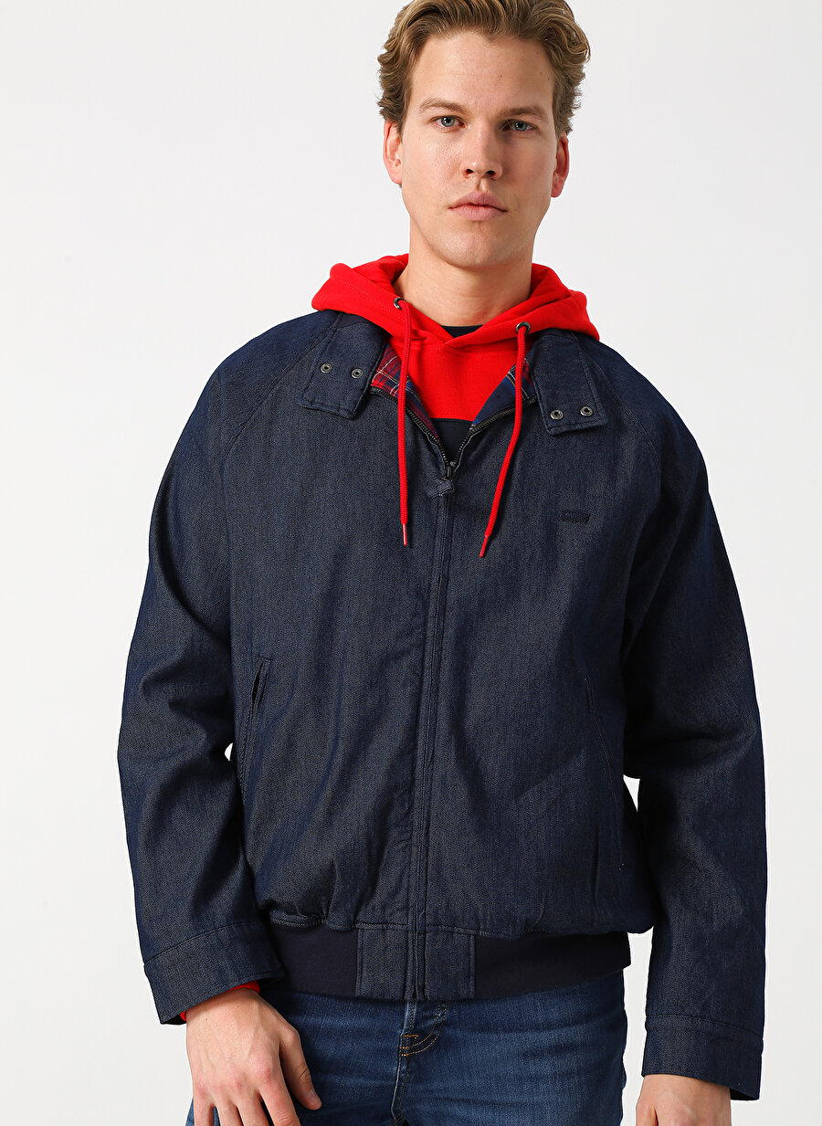 XL Renksiz Levis Stretch Baracuda Jacket indigo Denim Ceket Erkek Giyim Yelek