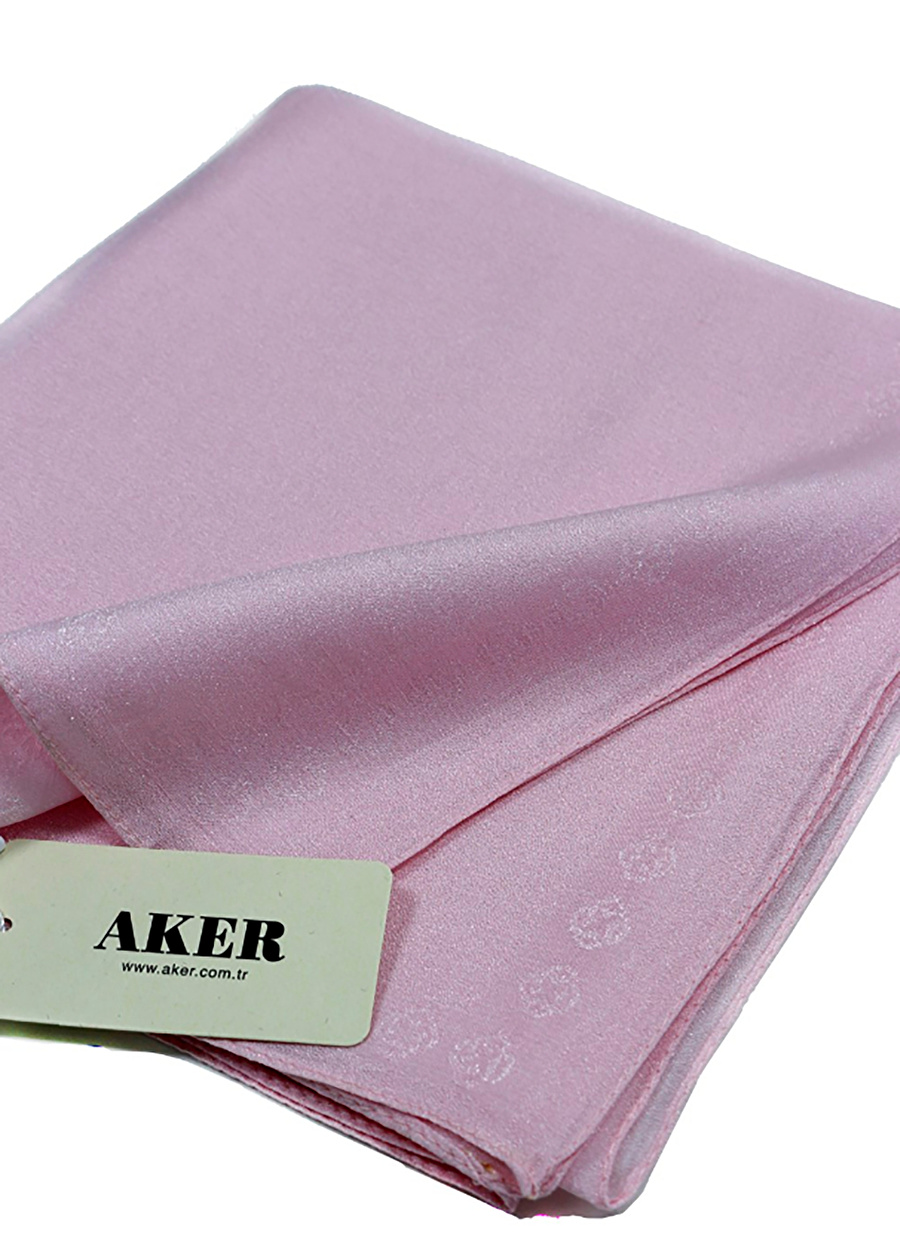 Aker Eşarp Pembe Kadın Düz Eşarp