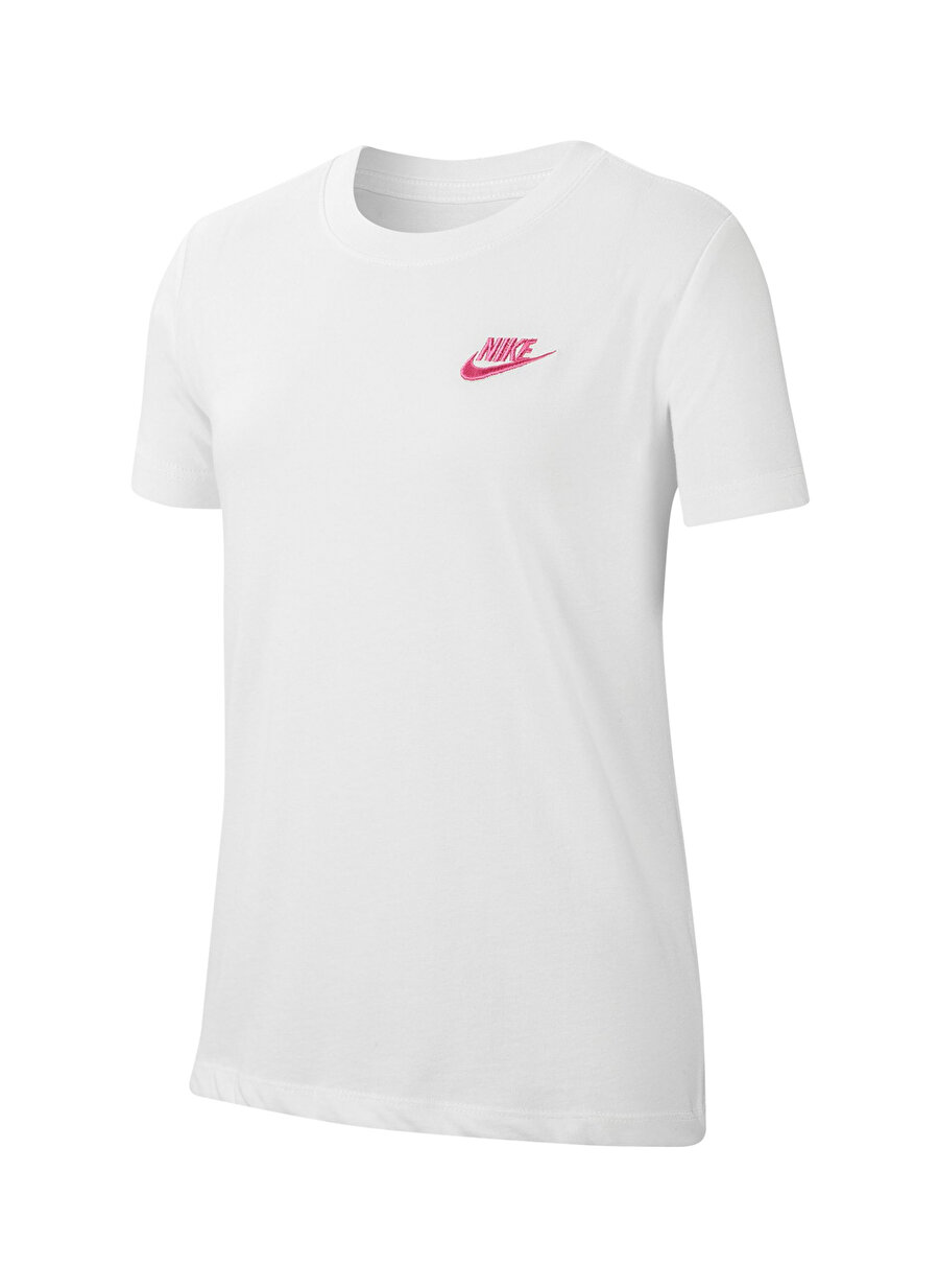 8-10 Yaş Kadın Beyaz Nike T-Shirt Çocuk Giyim T-shirt