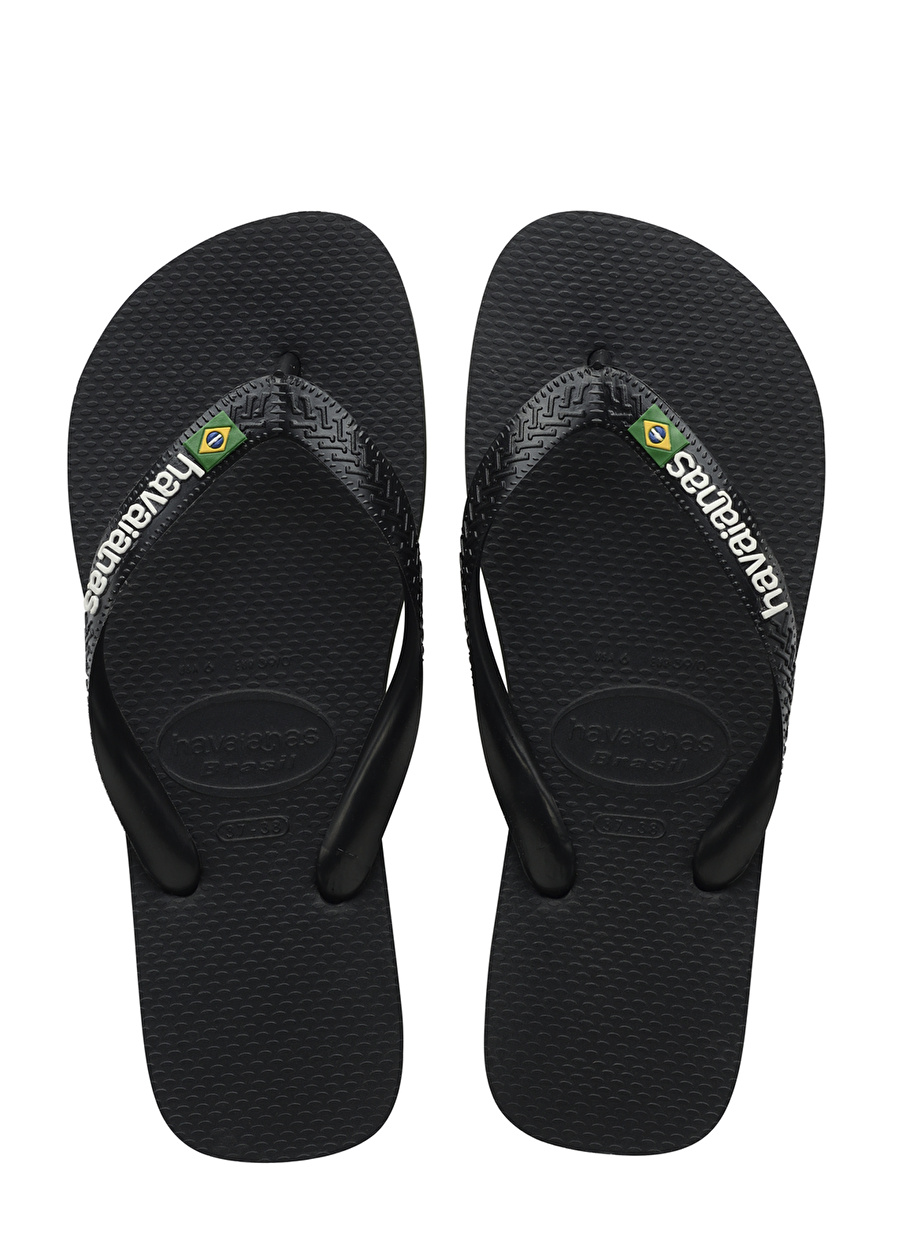 Havaianas Siyah Erkek Terlik BRASIL LOGO