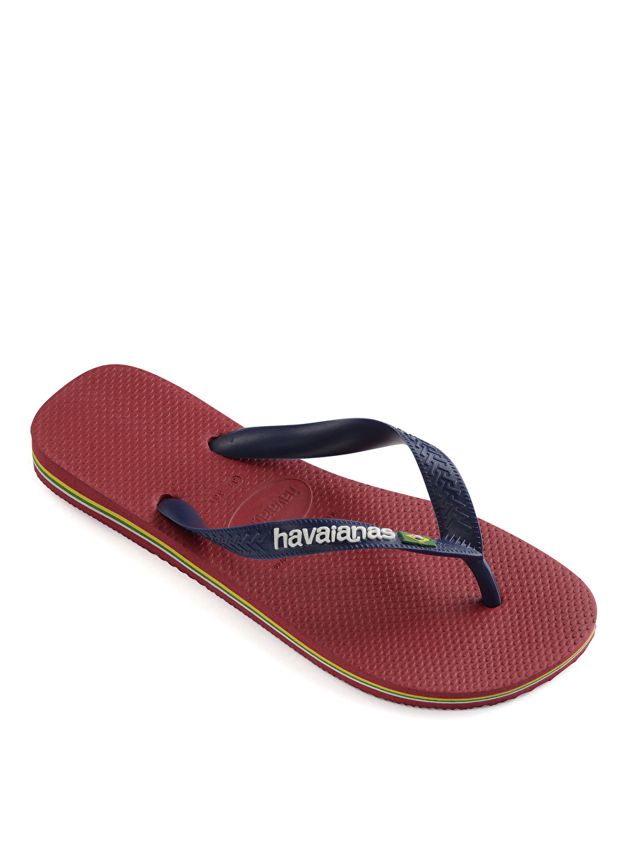 Havaianas Düz Topuk Eva Taban Plastik Kırmızı Erkek Terlik