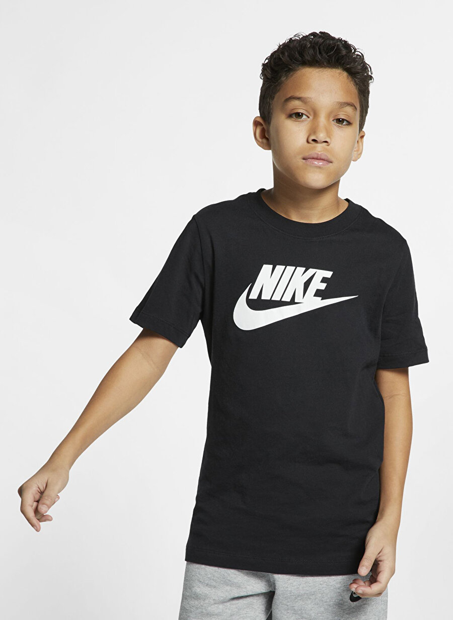 12-13 Yaş Siyah Nike Sportswear Erkek Çocuk T-Shirt Giyim T-shirt