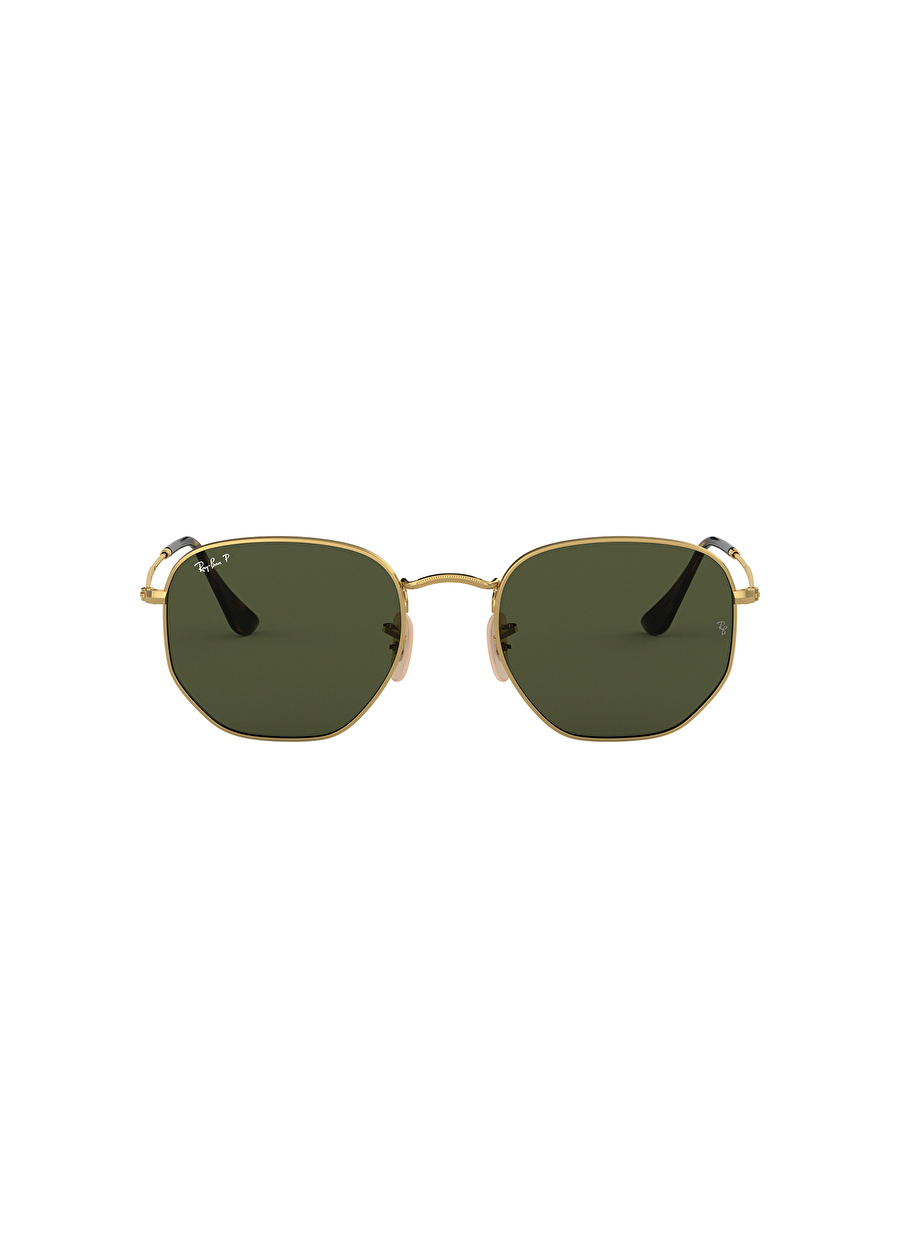 Ray-Ban Hexagonal RB3548N Geometrik Altın Polarize Unisex Güneş Gözlüğü