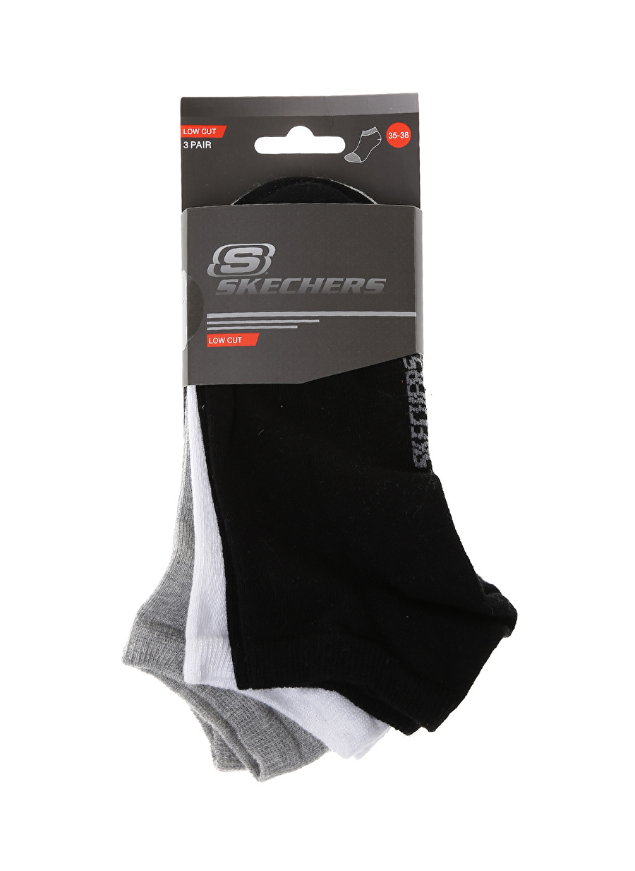 Skechers Çok Renkli Unisex 3lü Çorap U SKX NoPad Low Cut Socks 3 Pack