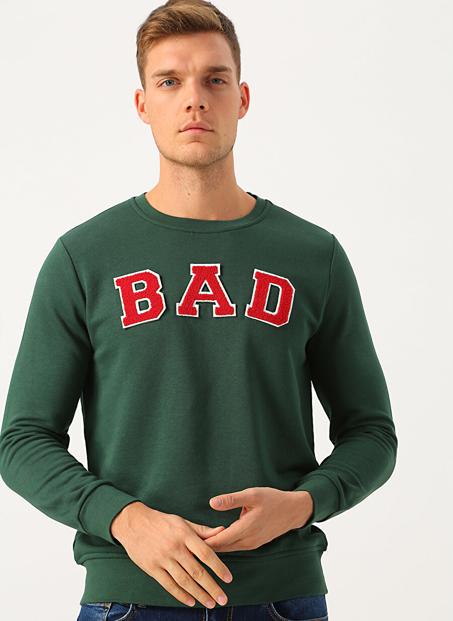 Bad Bear Yeşil Erkek Sweatshirt