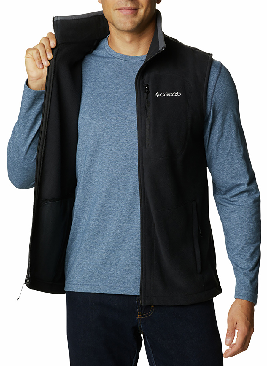 Columbia Siyah Erkek Dik Yaka Cepli Yelek FAST TREK FLEECE VEST