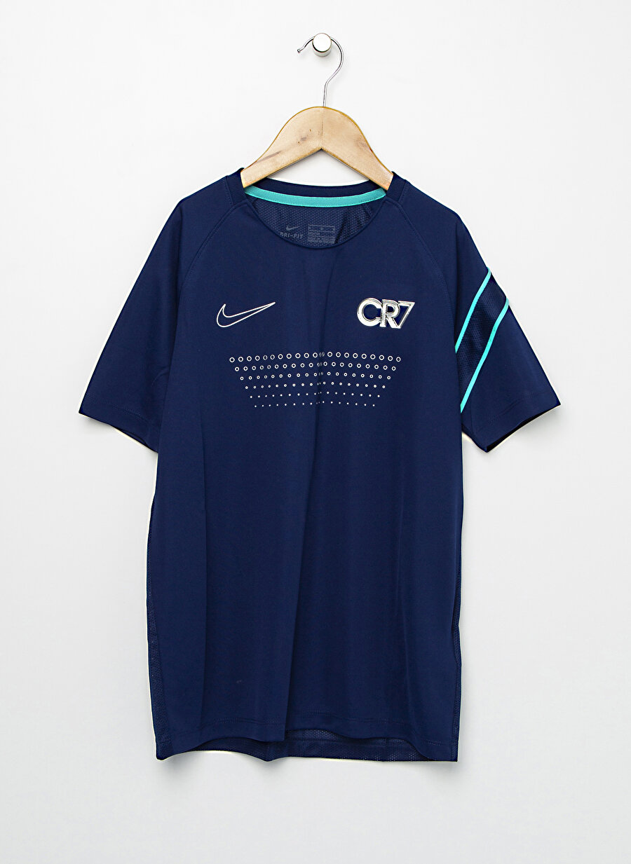 10-12 Yaş Erkek Mavi Nike Dri-FIT CR7 Kısa Kollu T-Shirt Çocuk Giyim T-shirt