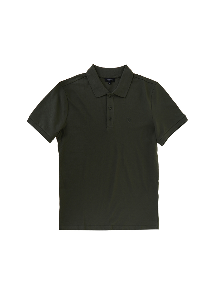 Fabrika Basic Düz Haki Erkek Polo T-Shirt - LEGOLAS