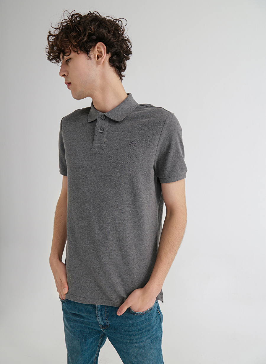 Aeropostale Antrasit Polo T-Shirt