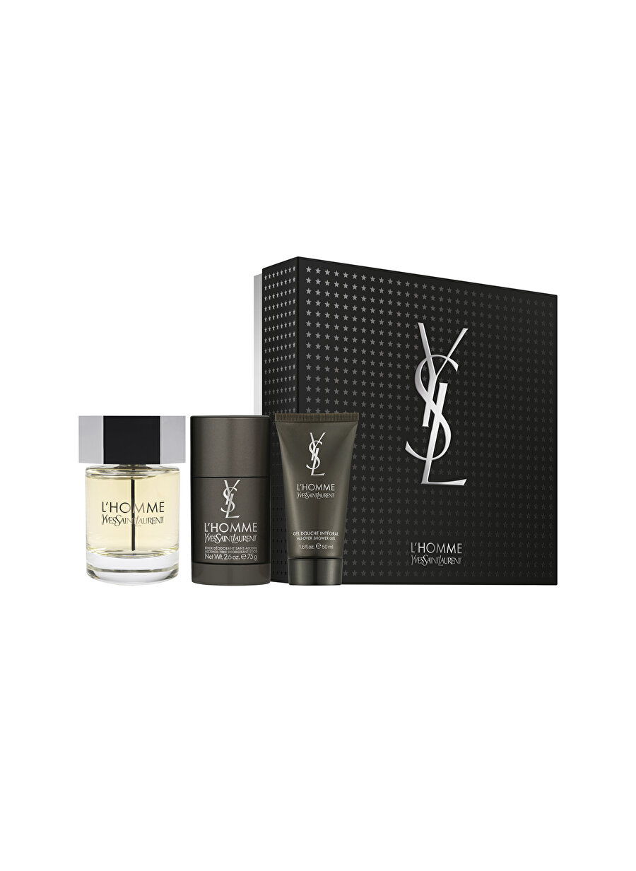 Standart Erkek Renksiz Yves Saint Laurent Homme Edt 100 ml Parfüm Set Kozmetik Setleri