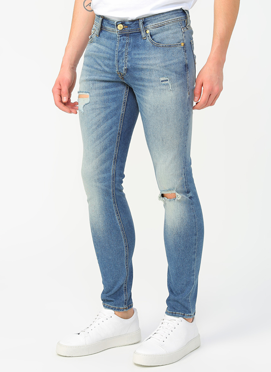 Jack & Jones Mavi Denim Pantolon 12169311 JJIGLENN JJORIGINAL GE