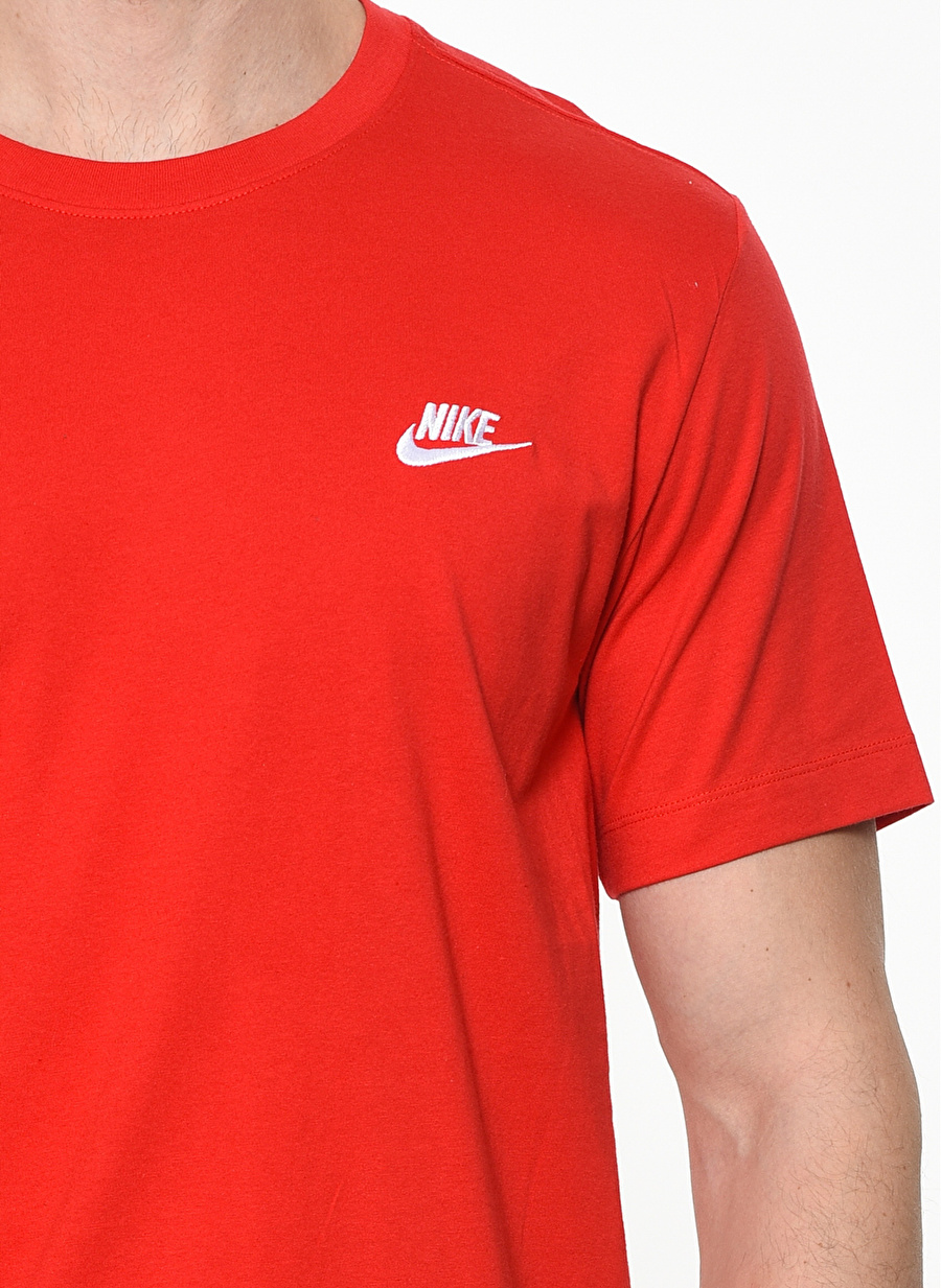 Nike Sportswear Club Kırmızı Erkek T-Shirt_4