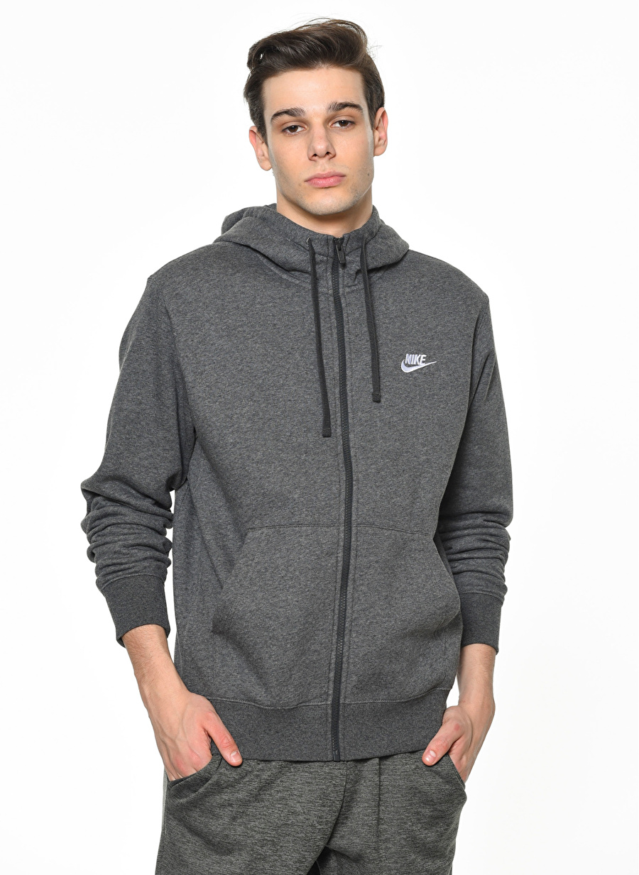 Nike Sportswear Club Fleece Gri Erkek Sweatshirt