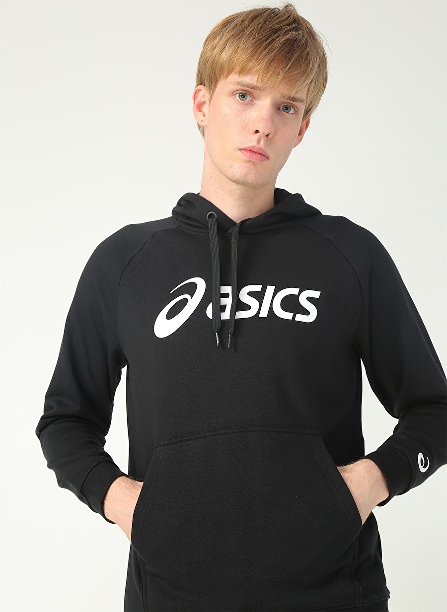 Asics 2031A984-001 BIG ASICS OTH HOODIE Siyah - Beyaz Erkek Sweatshirt