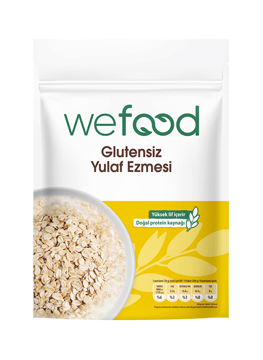 Wefood 300 gr Glütensiz Yulaf Ezmesi