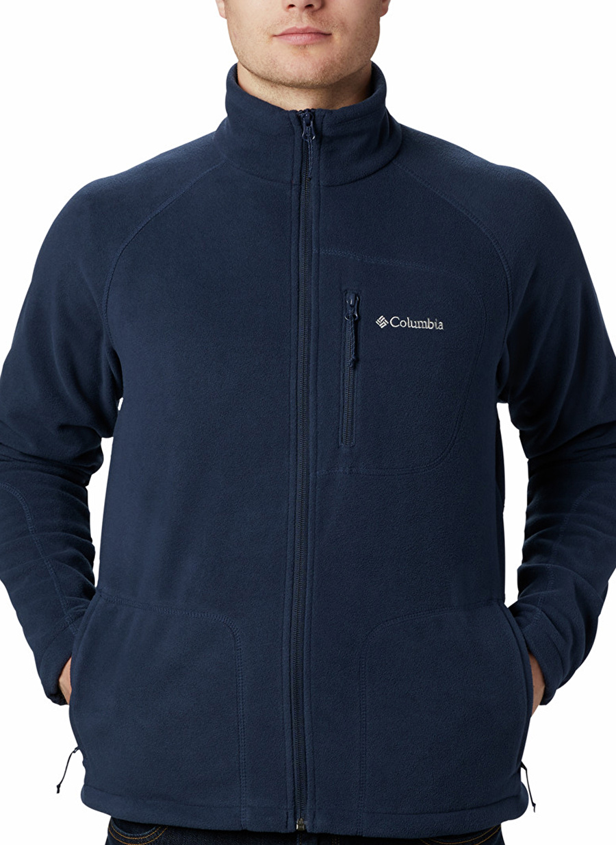 Columbia Mavi Erkek Dik Yaka Polar Sweatshırt 1420426468468