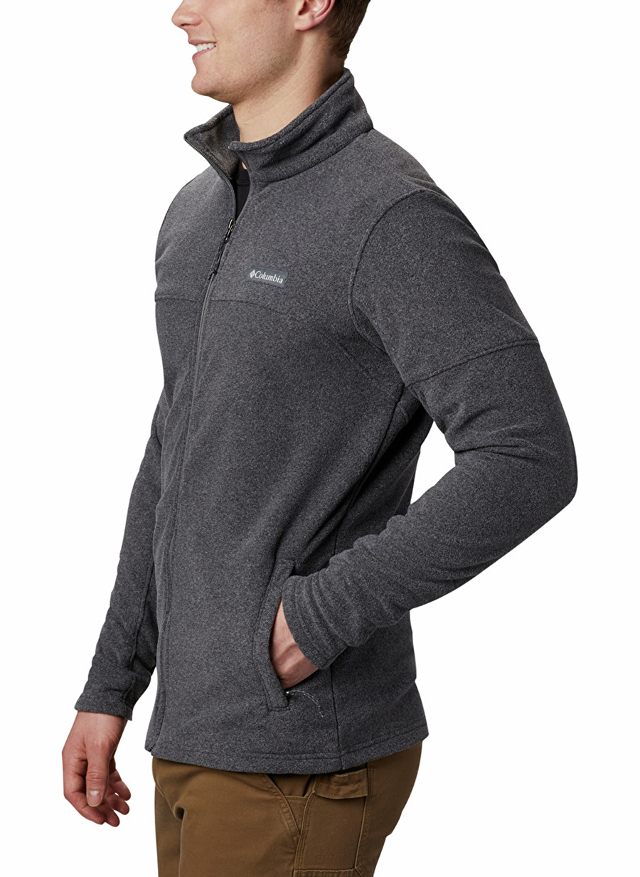 Columbia Gri Erkek Dik Yaka Polar Sweatshırt 1907753030030