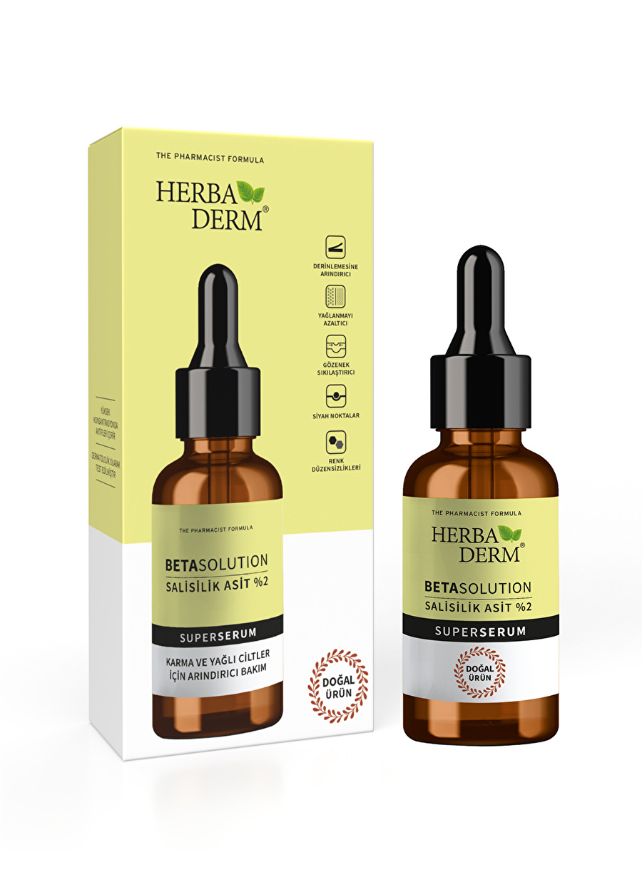 Herbaderm Beta Solution Salisilik Asit %2 Super Serum 30 ml