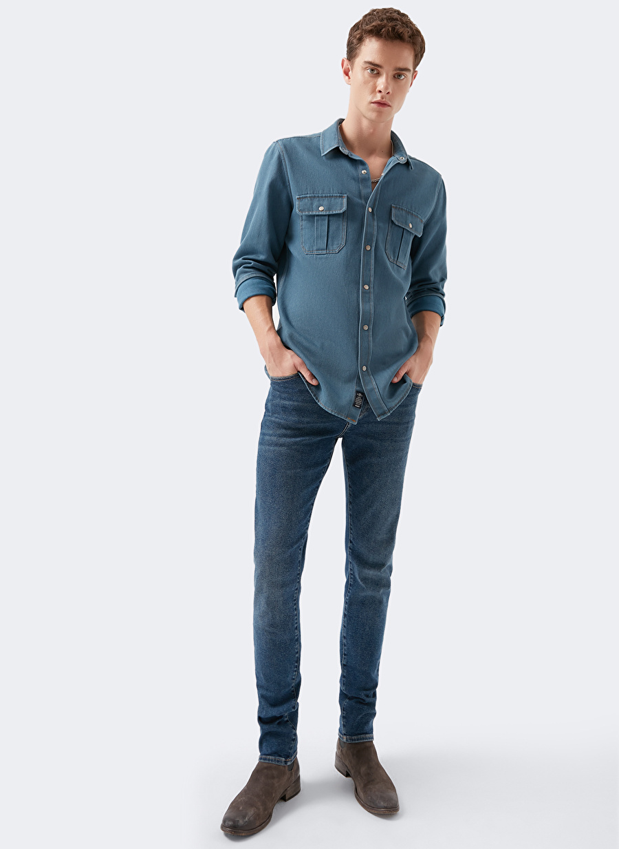 Mavi JAMES Dark 90S Skinny Fit Erkek Denim Pantolon 0042433452