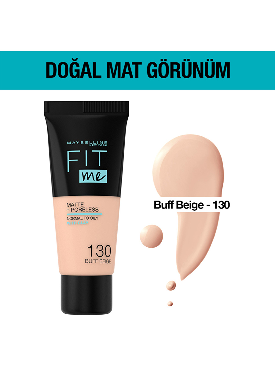 Fit Me Matte + Poreless Foundation 130 Buff Beige 30 Ml