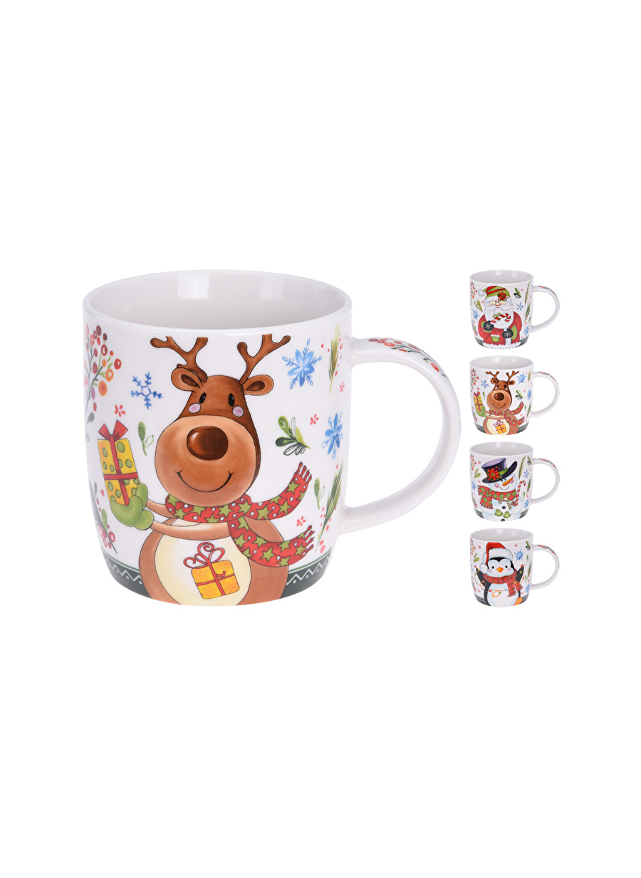 Boyner Evde Kupa XMAS FUN KP 370ML 4ASS