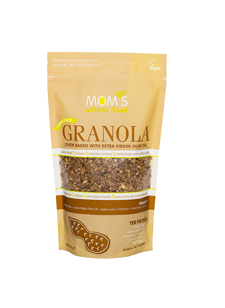 Mom's Natural Foods Yer Fıstıklı GRANOLA 360g