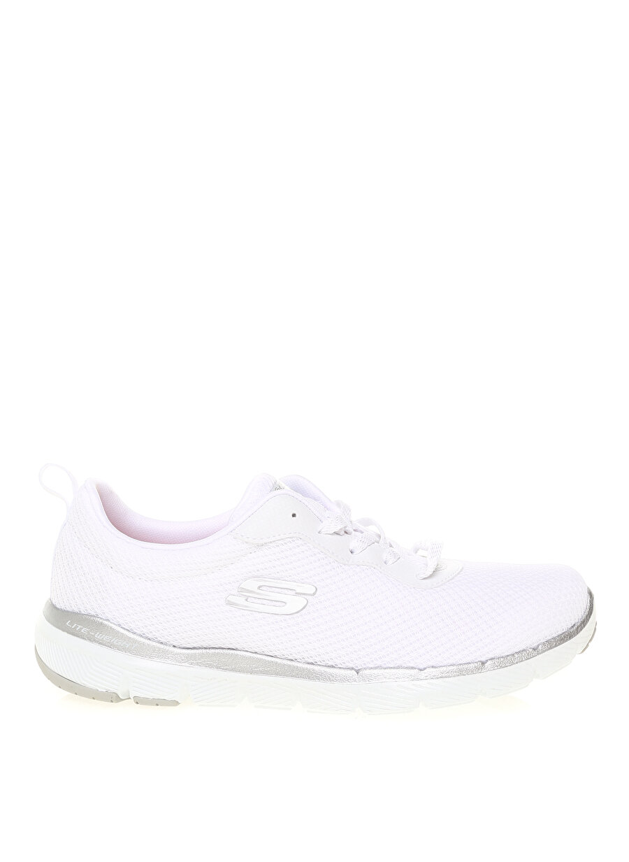 Skechers S13070 Wsl Flex Appeal 3.0 Beyaz - Gümüş Kadın Lifestyle Ayakkabı