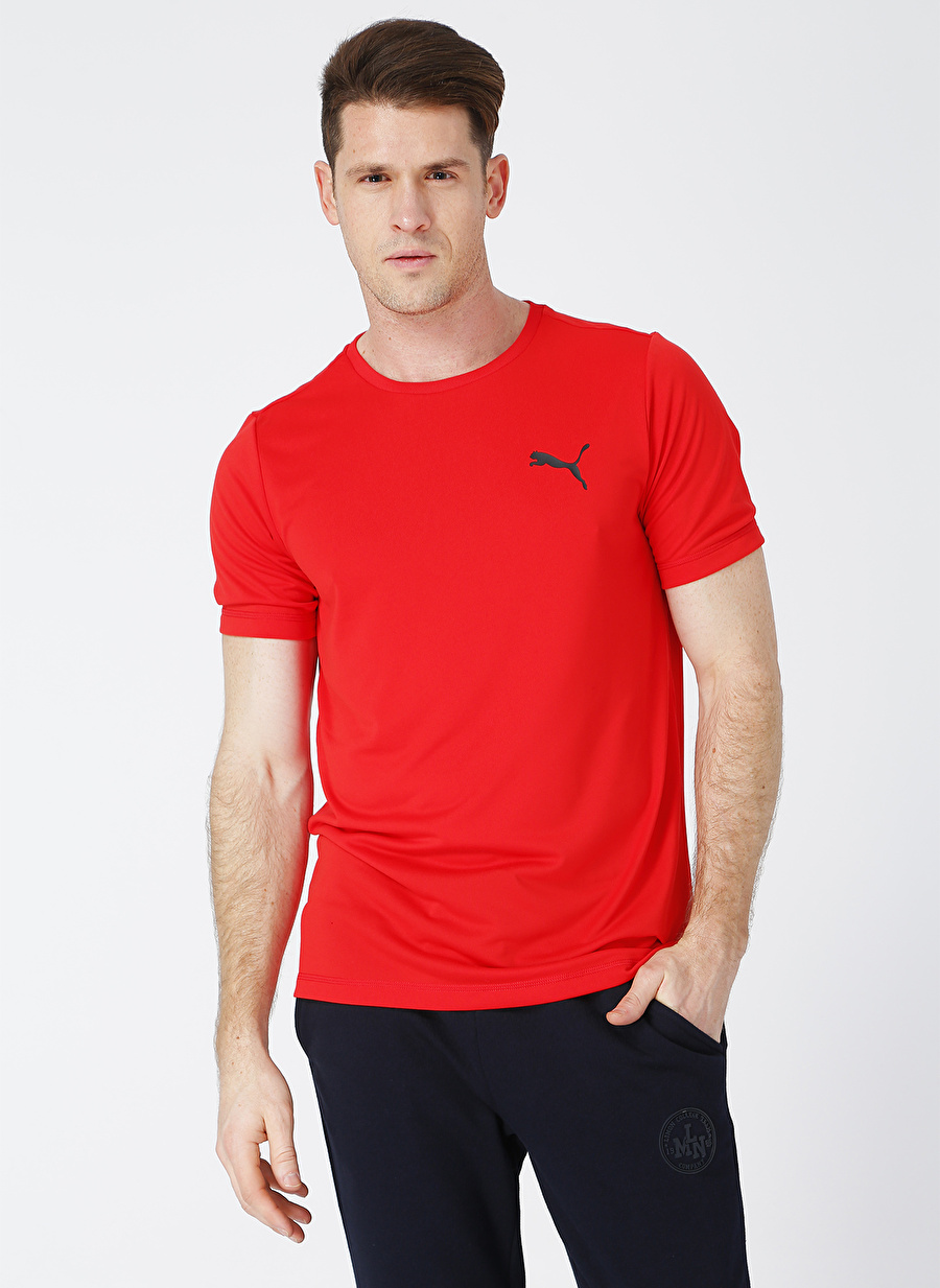 Puma 58672511 Active Small Logo Tee Kırmızı Erkek T-Shirt