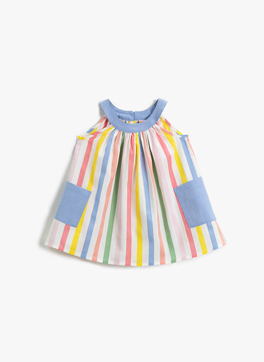 Koton Çok Renkli Kız Çocuk Elbise