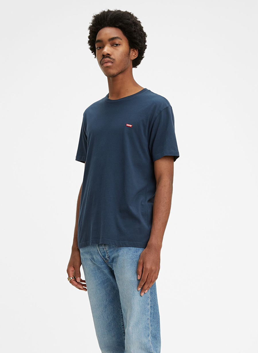 Levis Erkek Bisiklet Yaka Pamuklu Lacivert T-Shirt