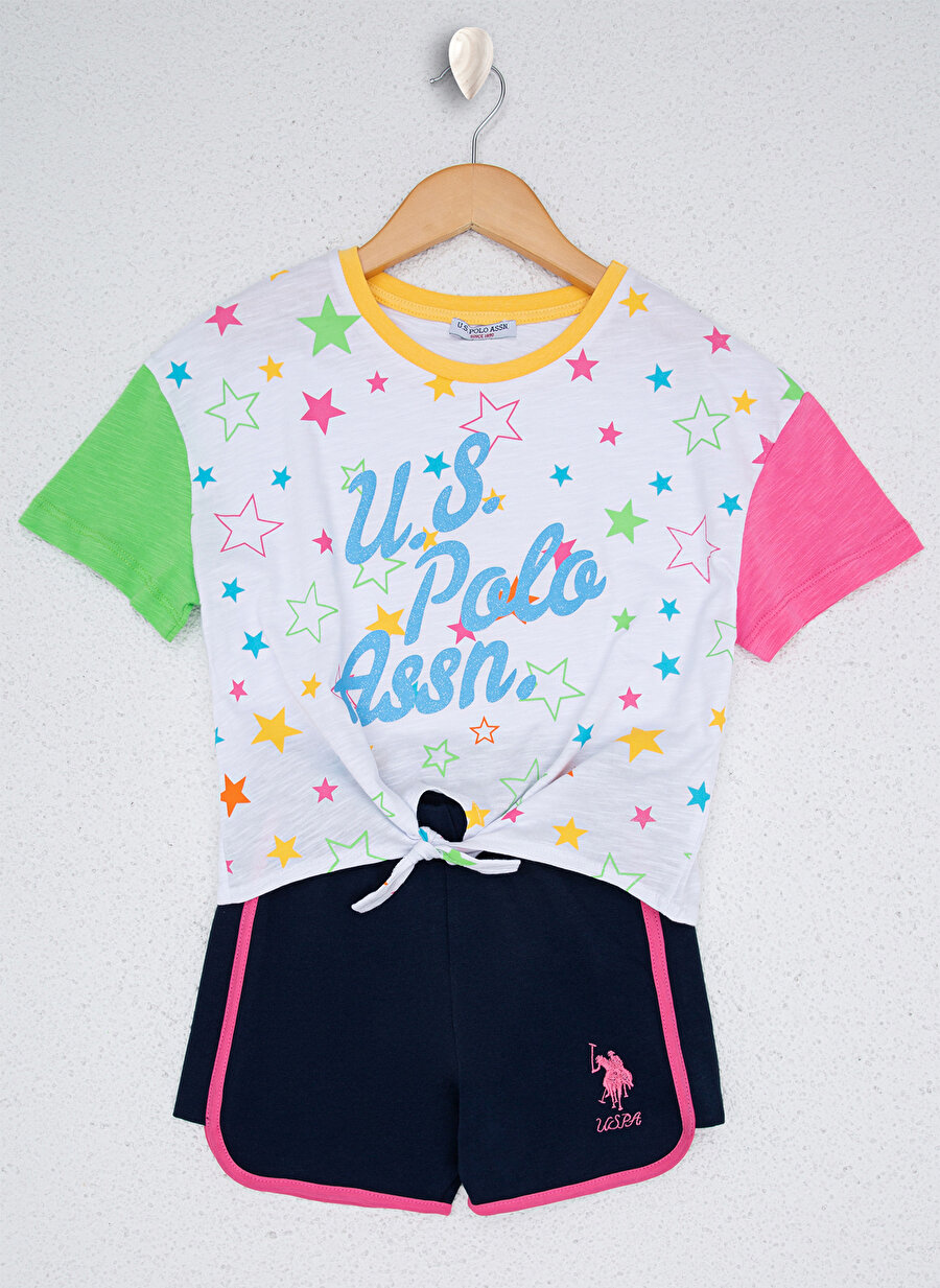 U.S. Polo Assn. Renkli Kız Çocuk Pijamatakımı