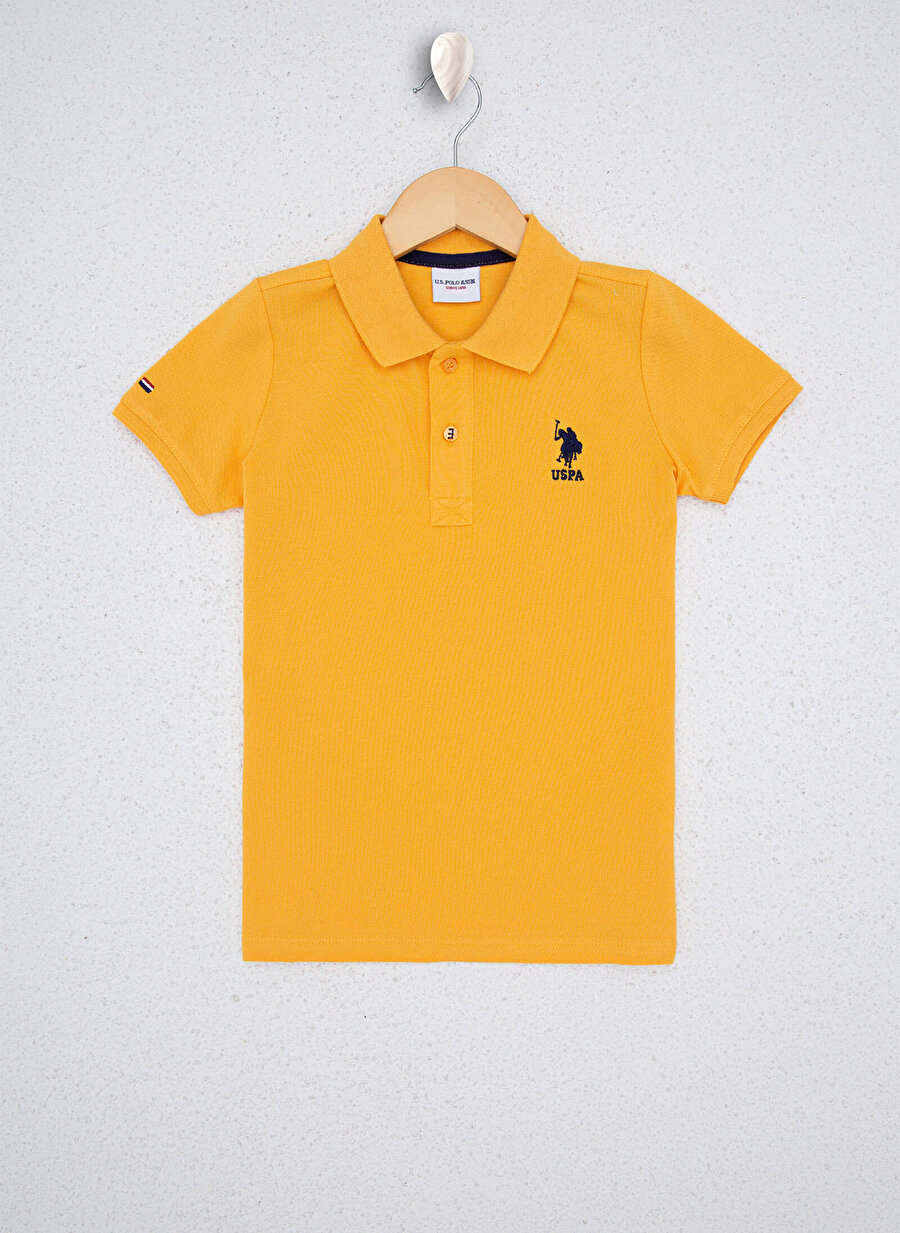 U.S. Polo Assn. Polo Yaka Kısa Kol Sarıerkek Çocuk T-Shirt