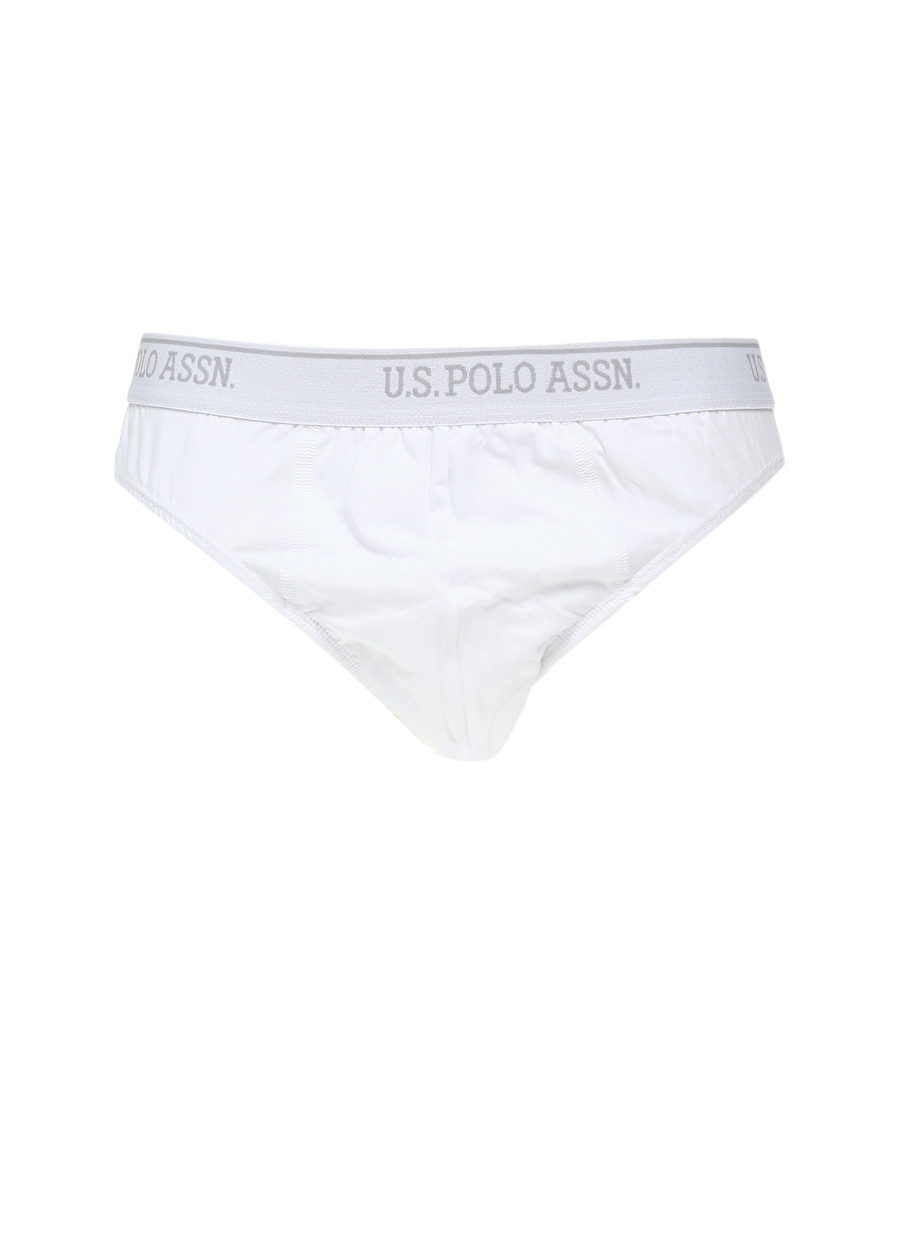 U.S. Polo Assn. I081Sz0Ia.000.83057Y Beyaz Standart Kalıp Düz Erkek Boxer