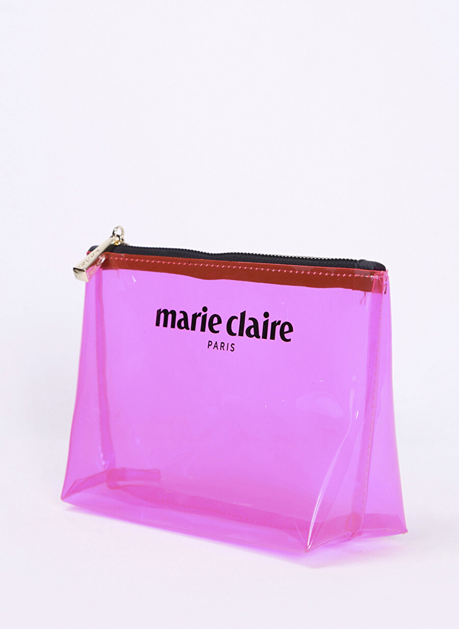 Marie Claire MC212111164-021 Şeffaf Pembe Makyaj Çantası