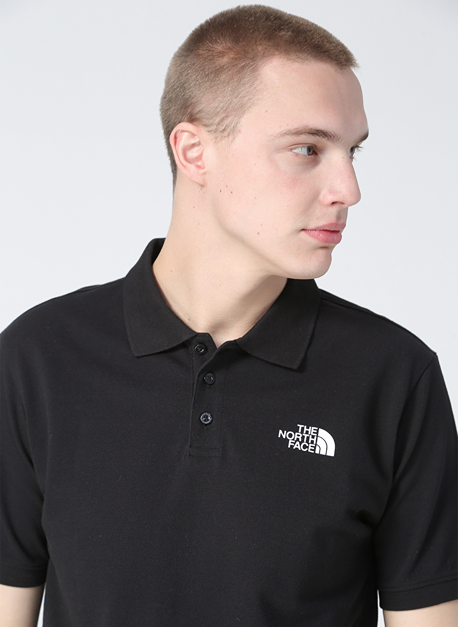 The North Face Düz Siyah Erkek Polo T-Shirt M CALPINE POLO