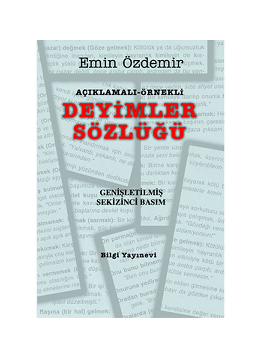 Bilgi Kitap Deyimler Sözlüğü