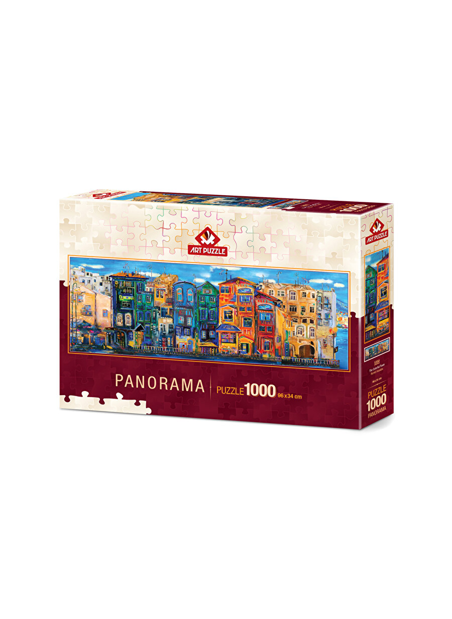 Art Puzzle 5350 Renkli Kasaba - 1000 Parça Panoroma Puzzel