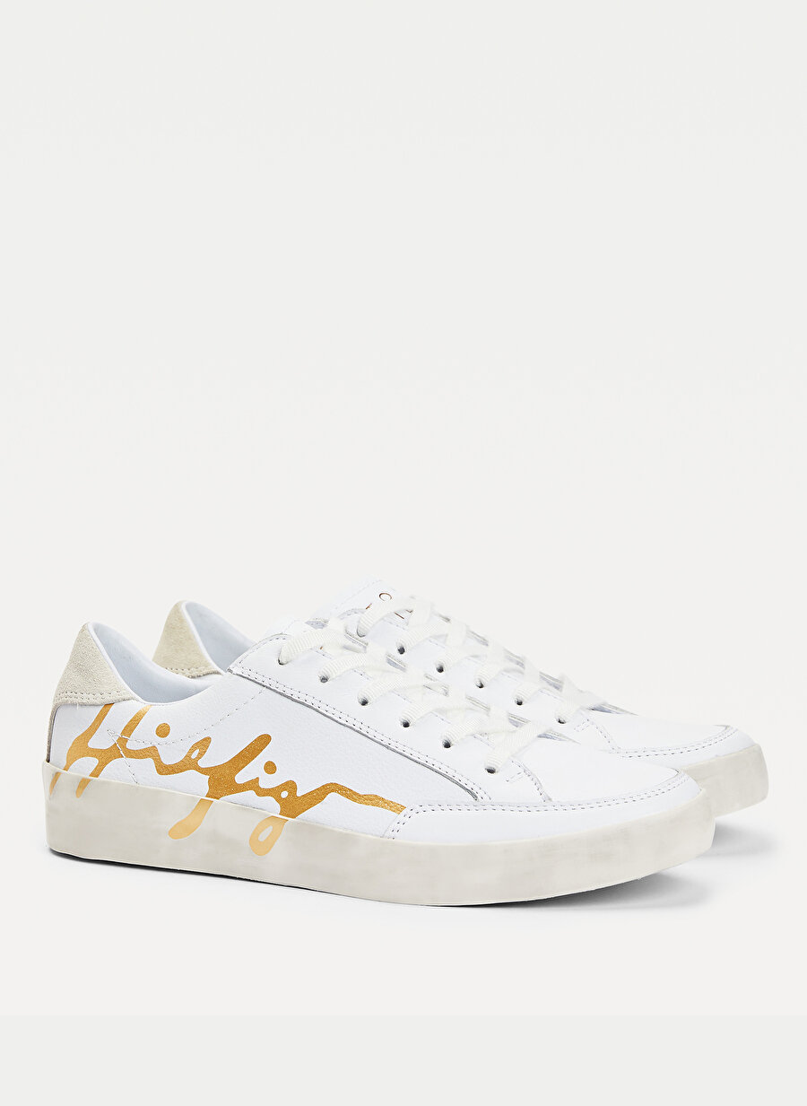 Tommy Hilfiger Kadın Beyaz Sneaker