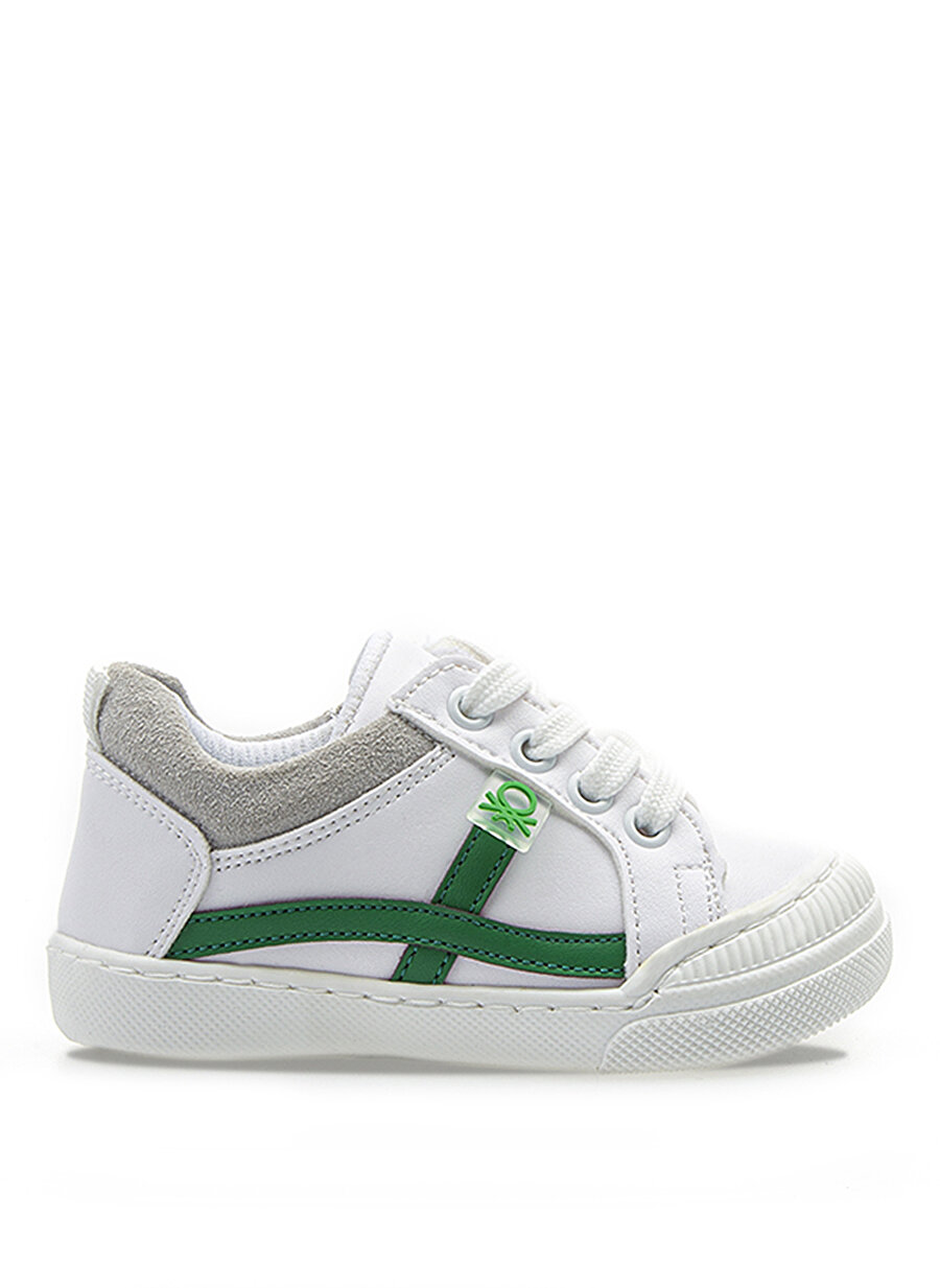 Benetton BN-1016 Düz Beyaz Erkek Çocuk Yürüyüş Ayakkabısı