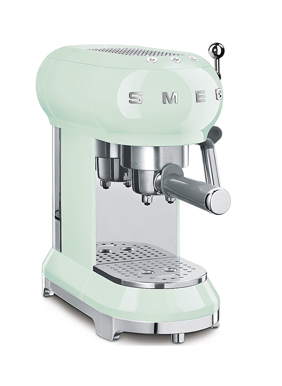 SMEG 50`S Style Retro Pastel ECF01PGEU Yeşil Espresso Kahve Makinesi