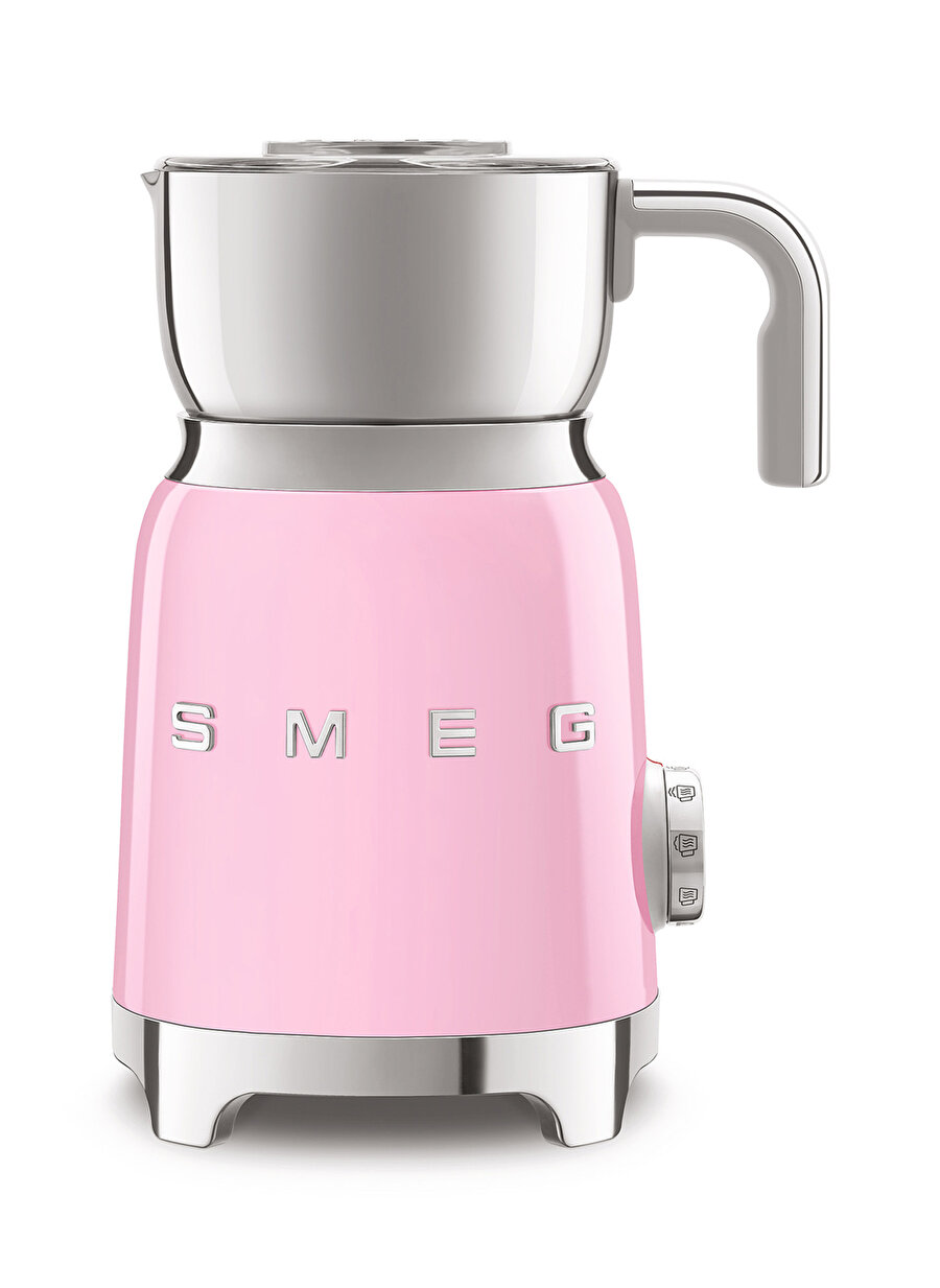 SMEG 50`S Style Retro MFF01PKEU Pembe Süt Köpürtme Makinesi