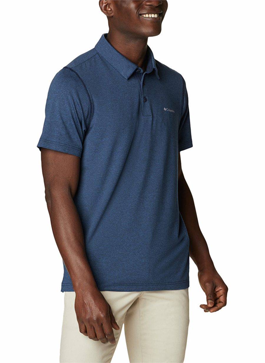 Columbia Lacivert Erkek Polo T-Shirt AO2933 TECH TRAIL POLO